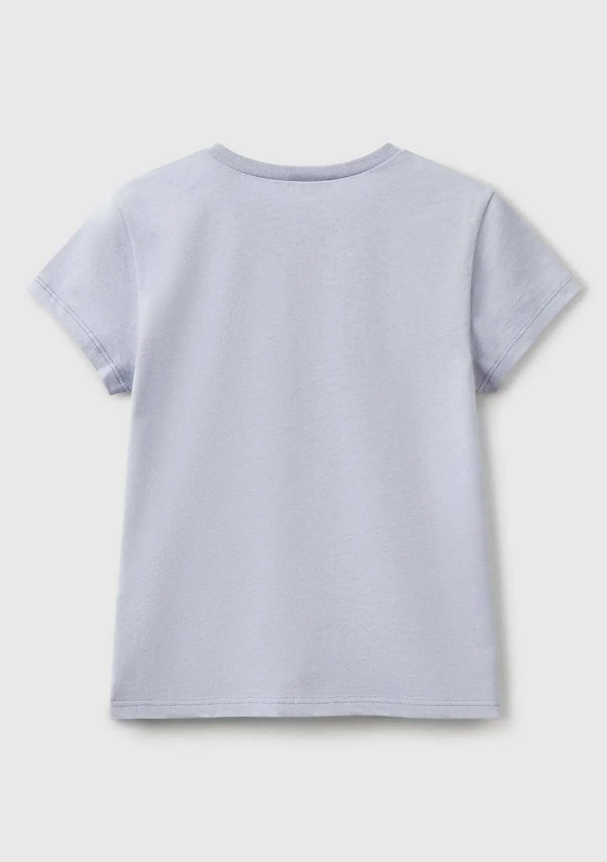 Kız Çocuk Lila Simli Logo Baskılı T-Shirt