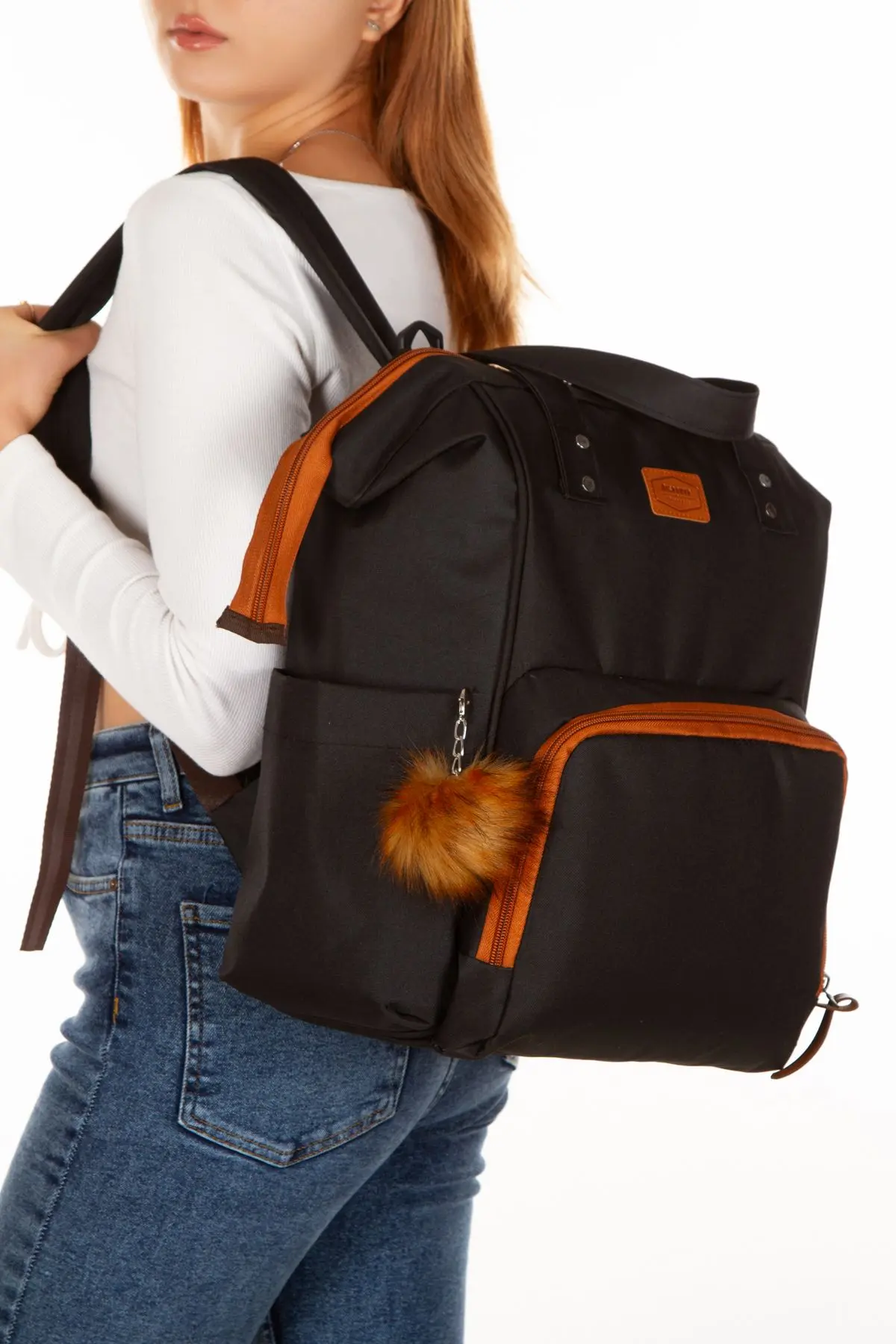 Anne Bebek Bakım Sırt Çantası Termal Biberonluk Ve Bebek Arabası Askı Aparatı