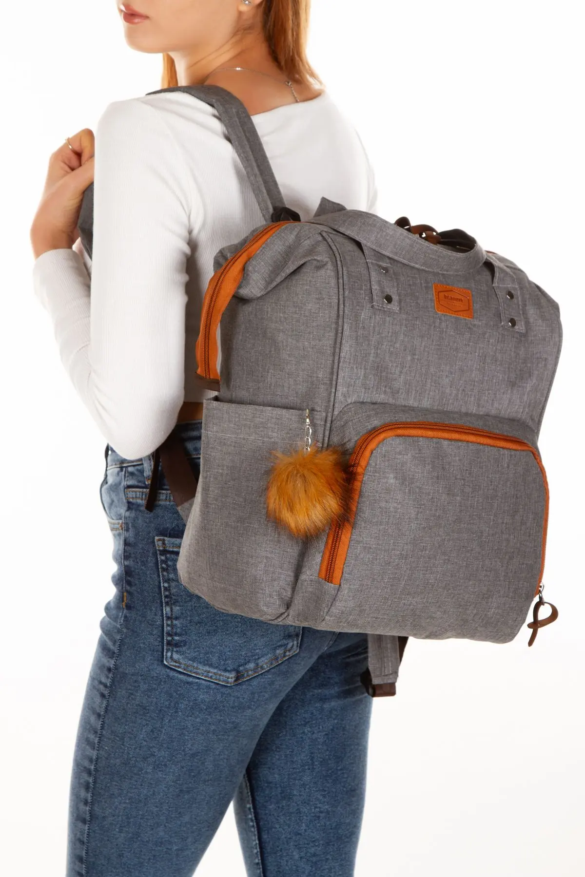 Anne Bebek Bakım Sırt Çantası Termal Biberonluk Ve Bebek Arabası Askı Aparatı Hediye