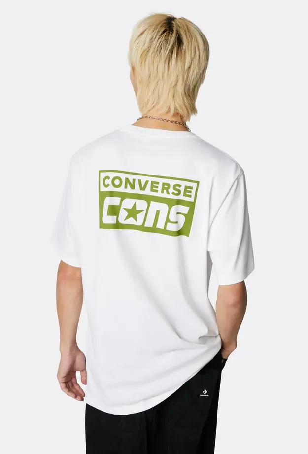 Converse Cons Graphic Erkek Beyaz T-Shirt