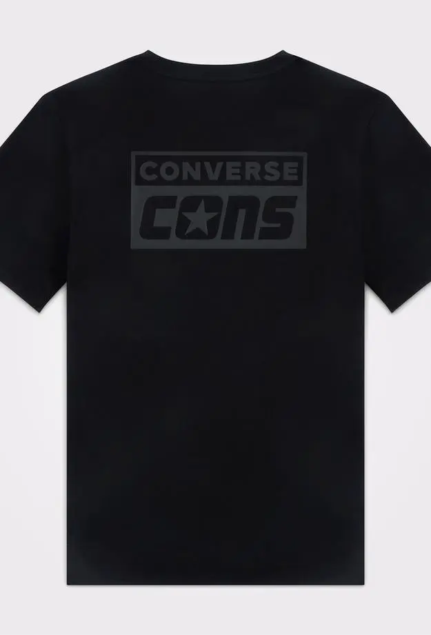 Converse CONS Grafik Erkek Siyah T-Shirt