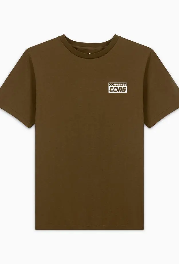 Converse Erkek Grafik Baskılı Yeşil T-Shirt