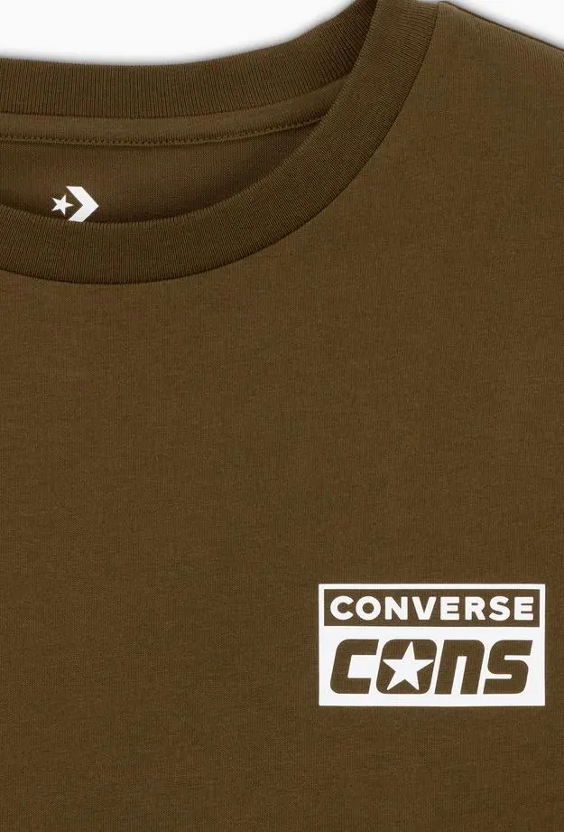 Converse Erkek Grafik Baskılı Yeşil T-Shirt