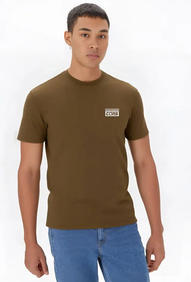 Converse Erkek Grafik Baskılı Yeşil T-Shirt