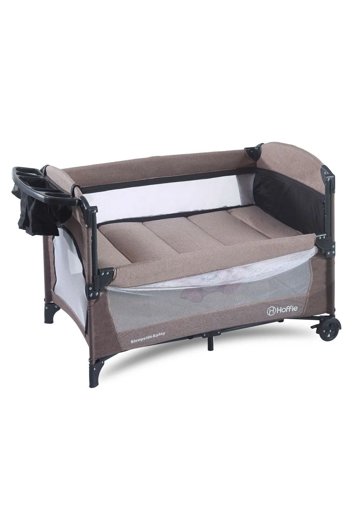 Sleep Side Play Anne Yanı Park Yatak Sallanır Cibinlikli Oyun Parkı Beşik 70X110 Cm Yatak Hediyeli