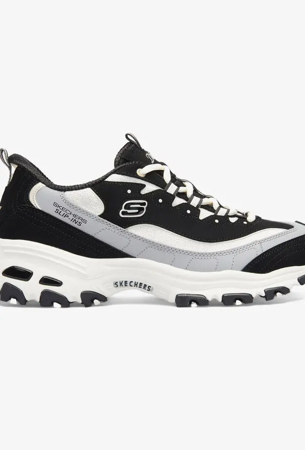 Skechers Skechers Dlites Smooth Nostalgia Kadın Siyah Spor Ayakkabı