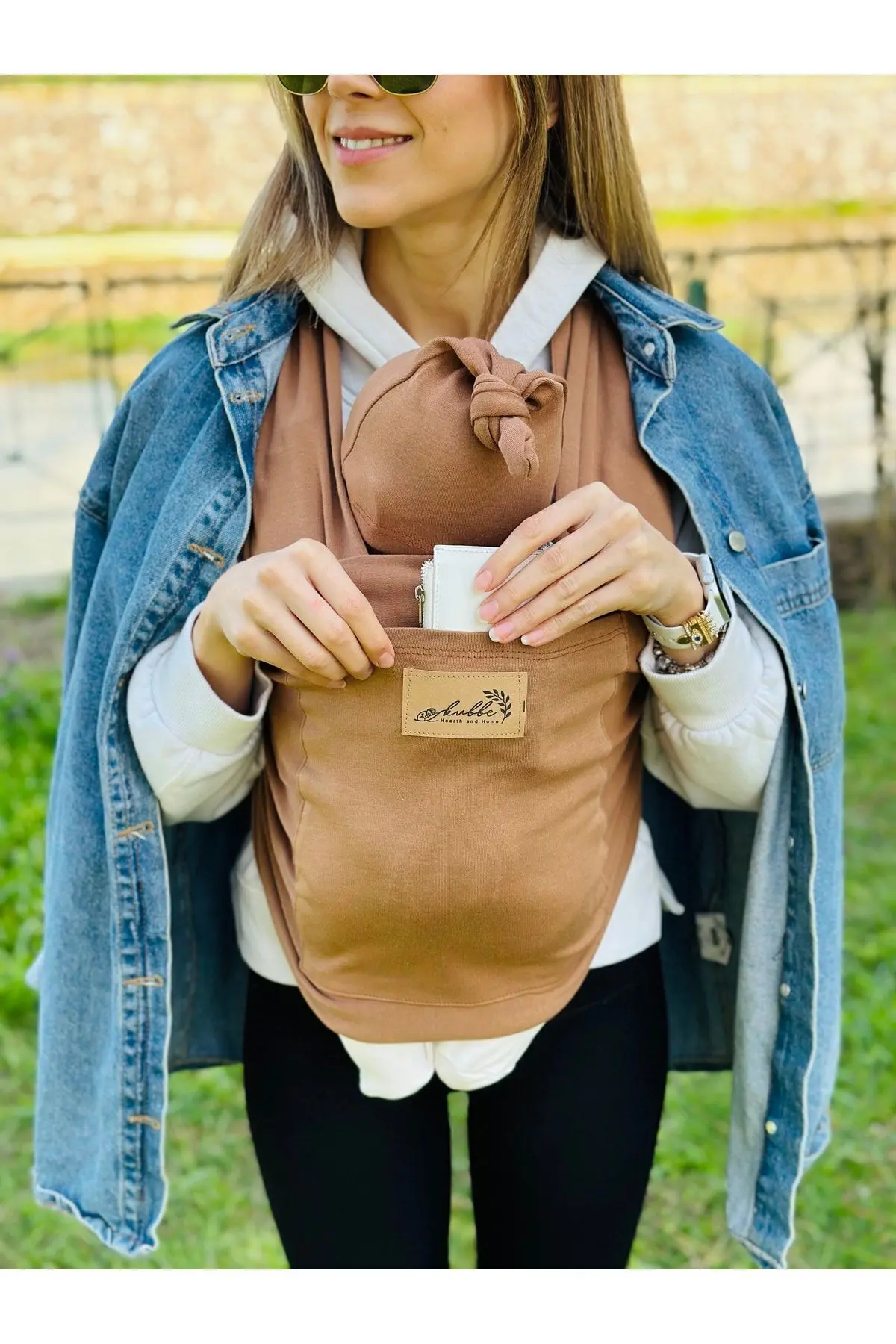 Anakucağı Cepli Bebek Taşıma Şalı, Bebek Askısı Sling
