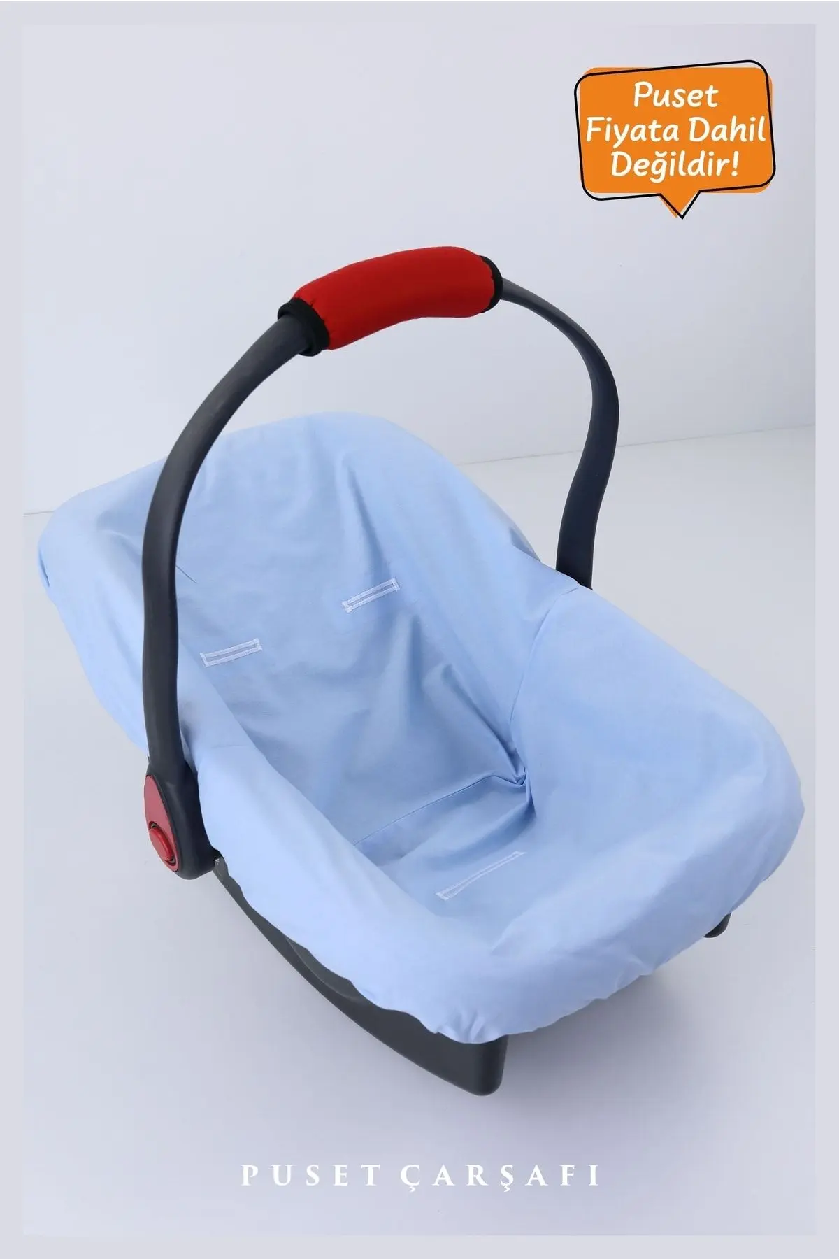 2 Parça - Bel Destekli Puset Minderi, Puset Çarşafı, Pamuk Kumaş - Orijinal Ürün