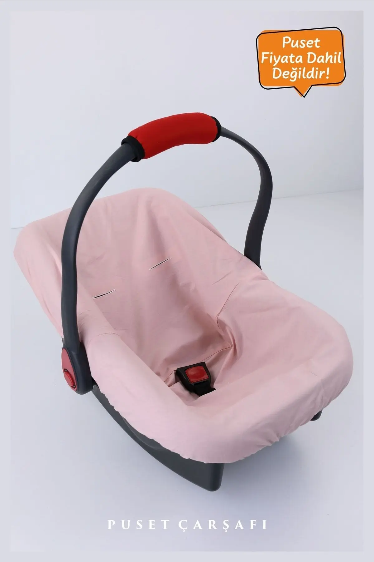 2 Parça - Bel Destekli Puset Minderi, Puset Çarşafı, Pamuk Kumaş - Orijinal Ürün