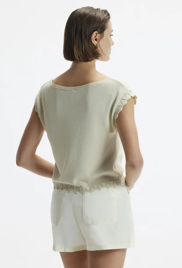 YARGICI Cep Detaylı Denim Bermuda