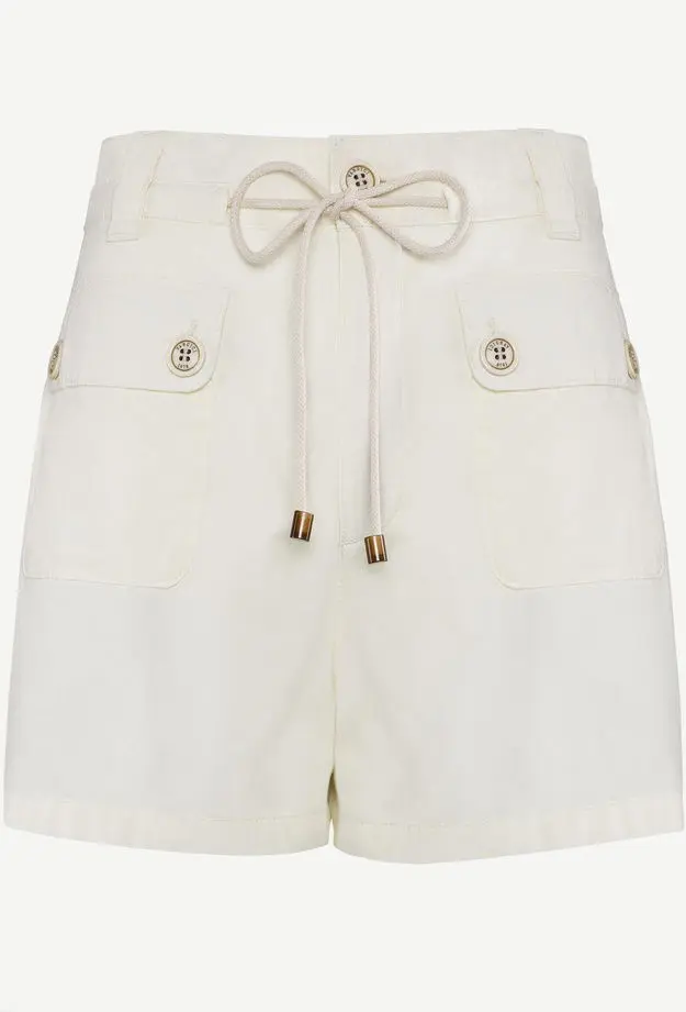 YARGICI Cep Detaylı Denim Bermuda