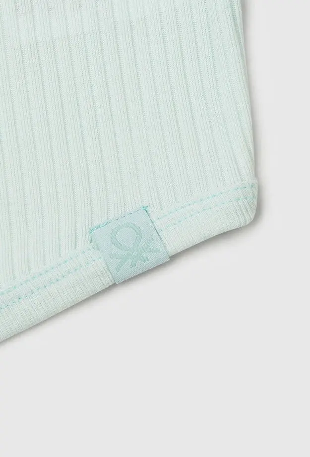 Kız Çocuk Su Yeşili Fitilli Crop Atlet
