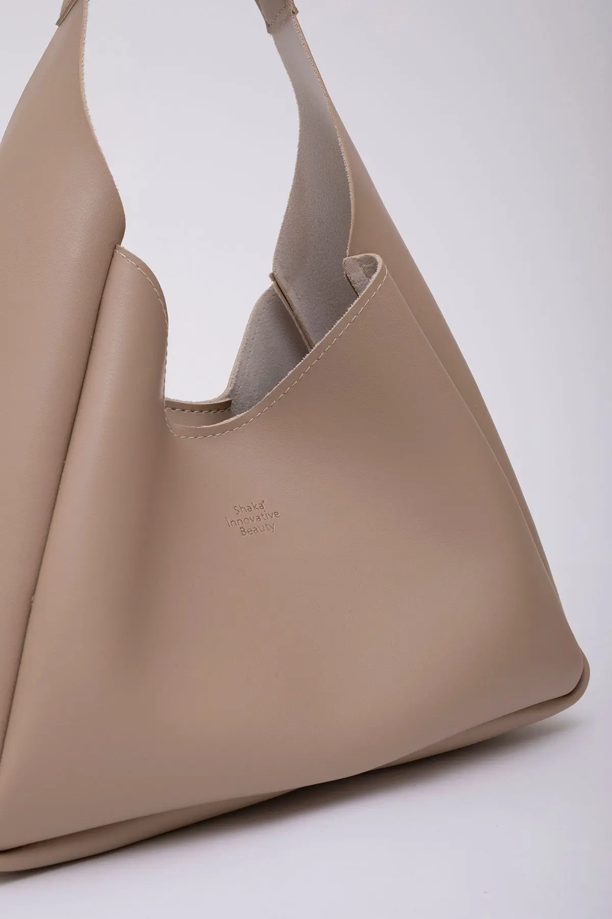 Vizon Shk19 Çıtçıt Kapatmalı Suni Deri Fermuarlı Makyaj Çantalı El Ve Omuz Çantası E:33 U:15 G:10 Cm
