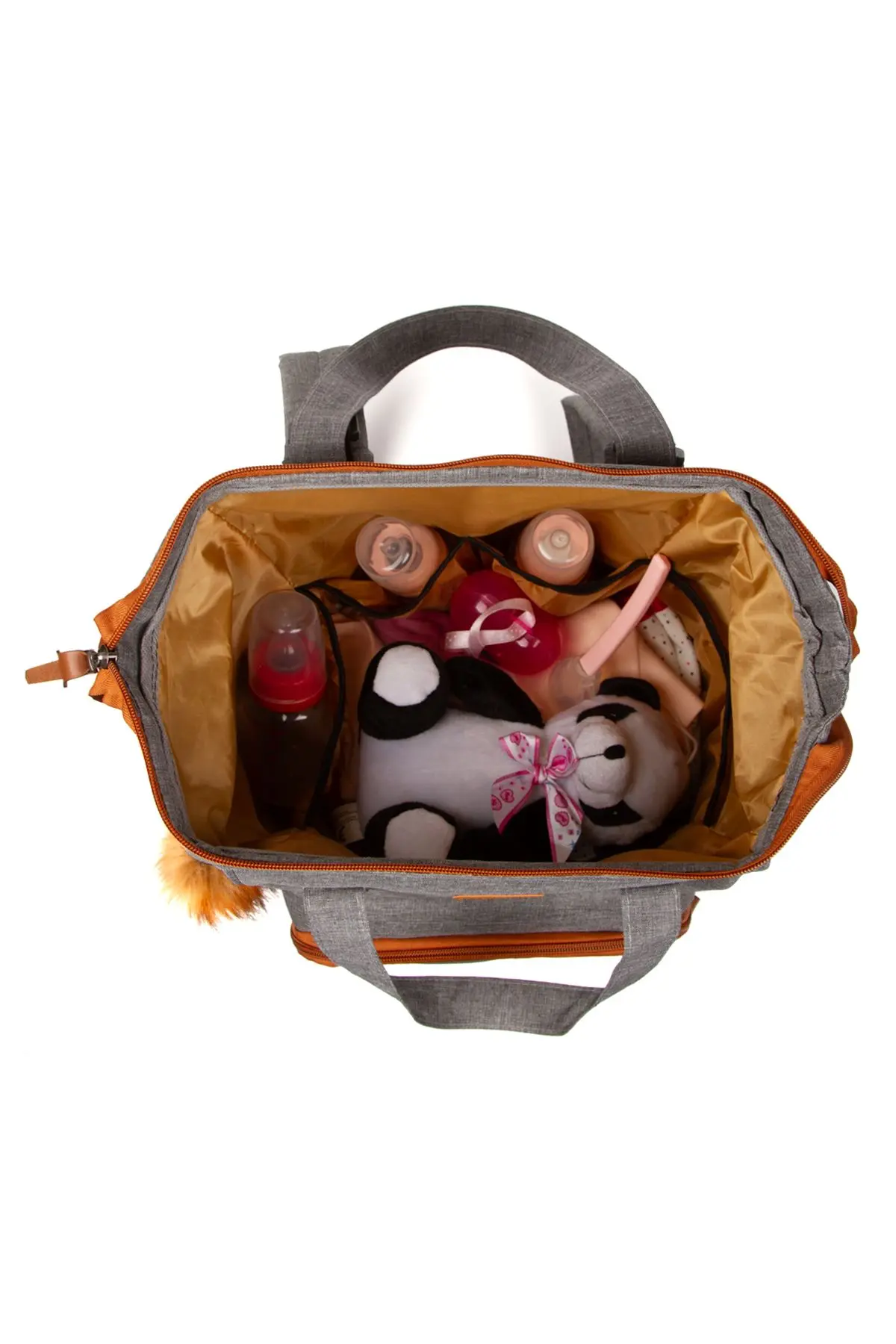 Anne Bebek Bakım Sırt Çantası Termal Biberonlu Ve Mommy Bag Anne Bebek Bakım Çantası Termal Biberon