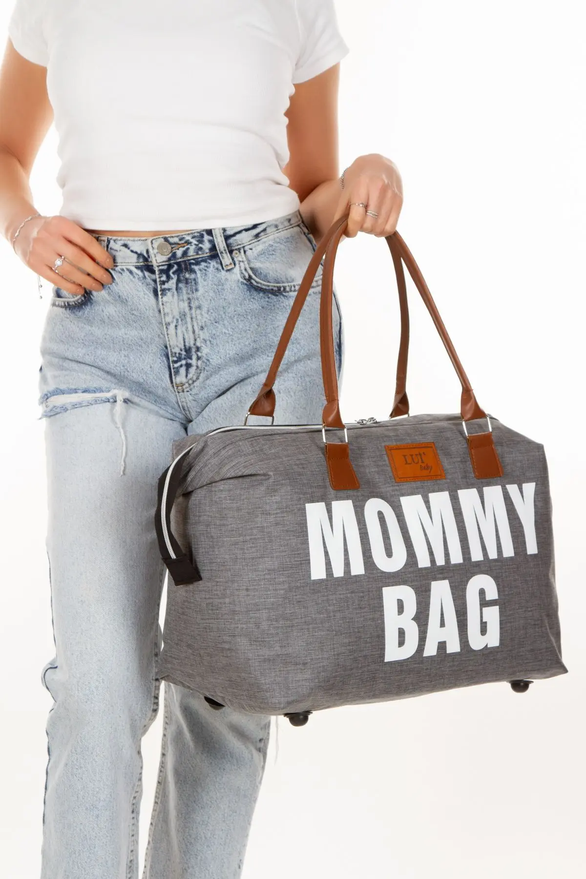 Anne Bebek Bakım Sırt Çantası Termal Biberonlu Ve Mommy Bag Anne Bebek Bakım Çantası Termal Biberon