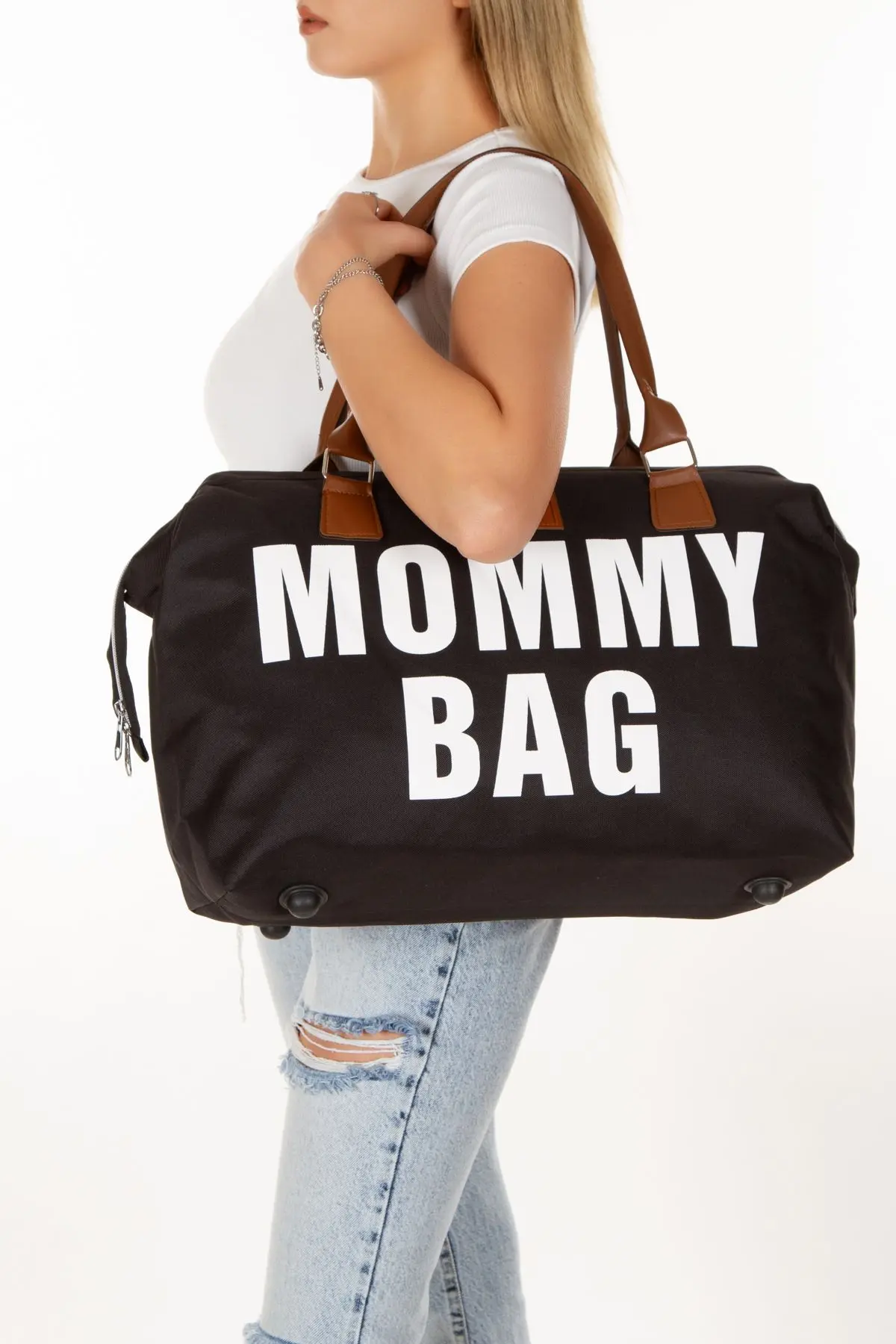 Anne Bebek Bakım Sırt Çantası Termal Biberonlu Ve Mommy Bag Anne Bebek Bakım Çantası Termal Biberon