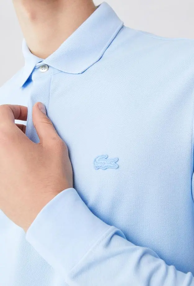 Lacoste Erkek Regular Fit Uzun Kollu Mavi Polo