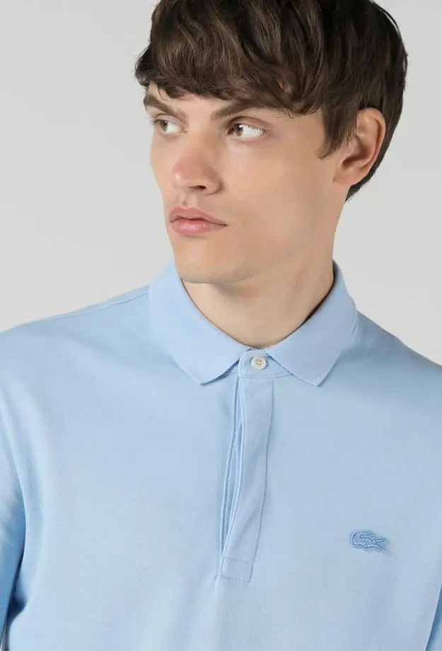 Lacoste Erkek Regular Fit Uzun Kollu Mavi Polo