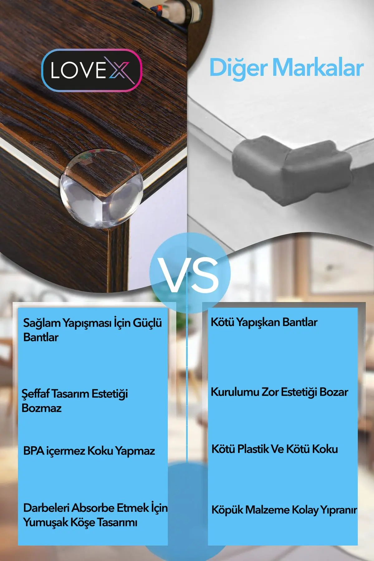 Silikon Köşe Kenar Koruyucu Bebekler İçin Keskin Mobilya Kenarı Koruyucuları Bebek Güvenlik Ürünleri