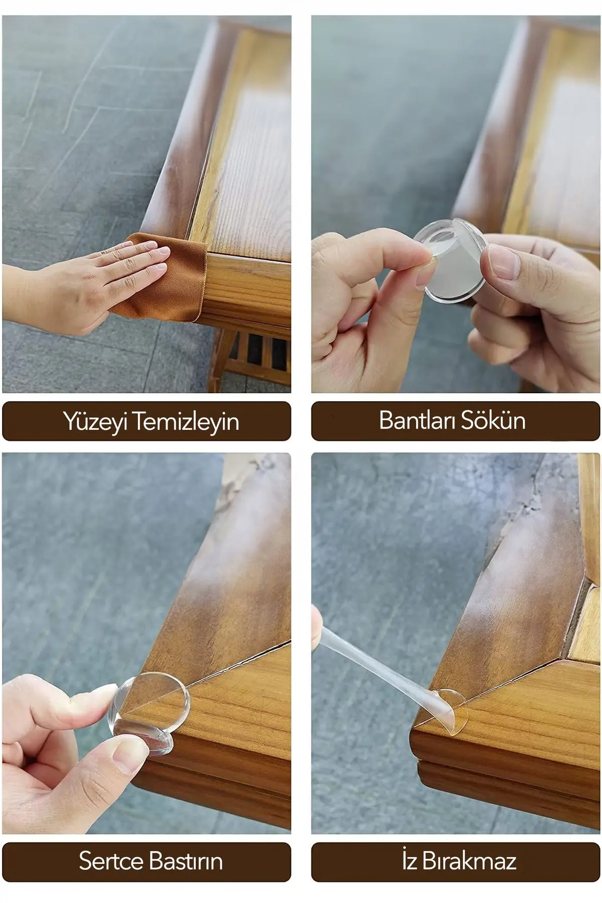 Köşe Koruyucu Bebek Güvenliği için Silikon Köşe Koruması Mobilya Keskin Masa Dolap Kenarları Koruma