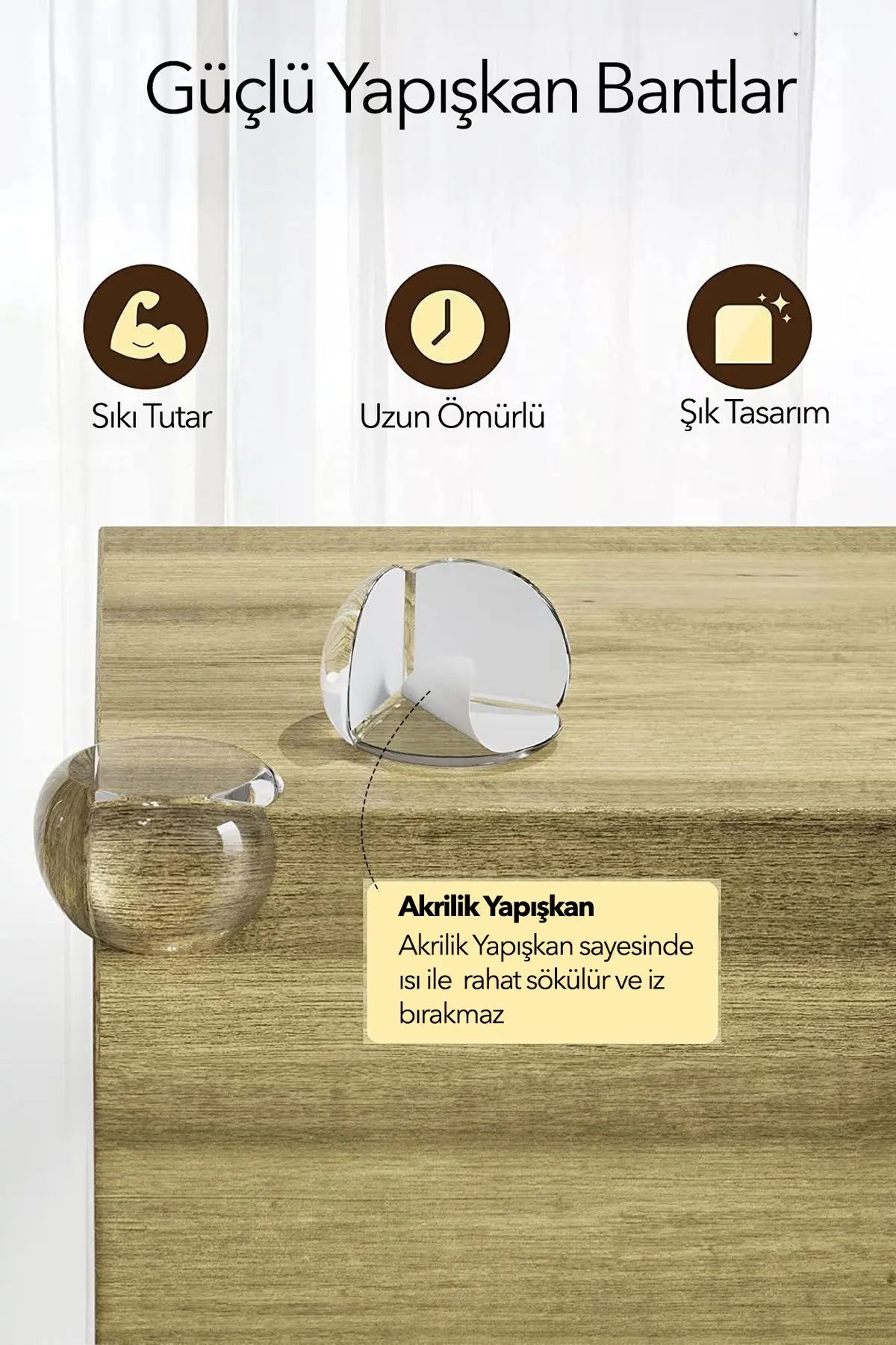 Köşe Koruyucu Bebek Güvenliği için Silikon Köşe Koruması Mobilya Keskin Masa Dolap Kenarları Koruma