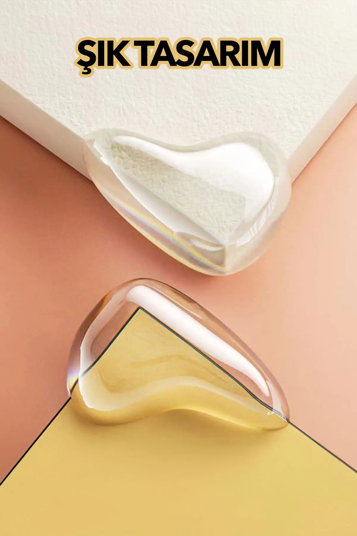 Şeffaf Silikon Köşe Koruyucu Bebek için Bariyer Koruması Mobilya Köşelik Koruma Güvenlik Tamponları