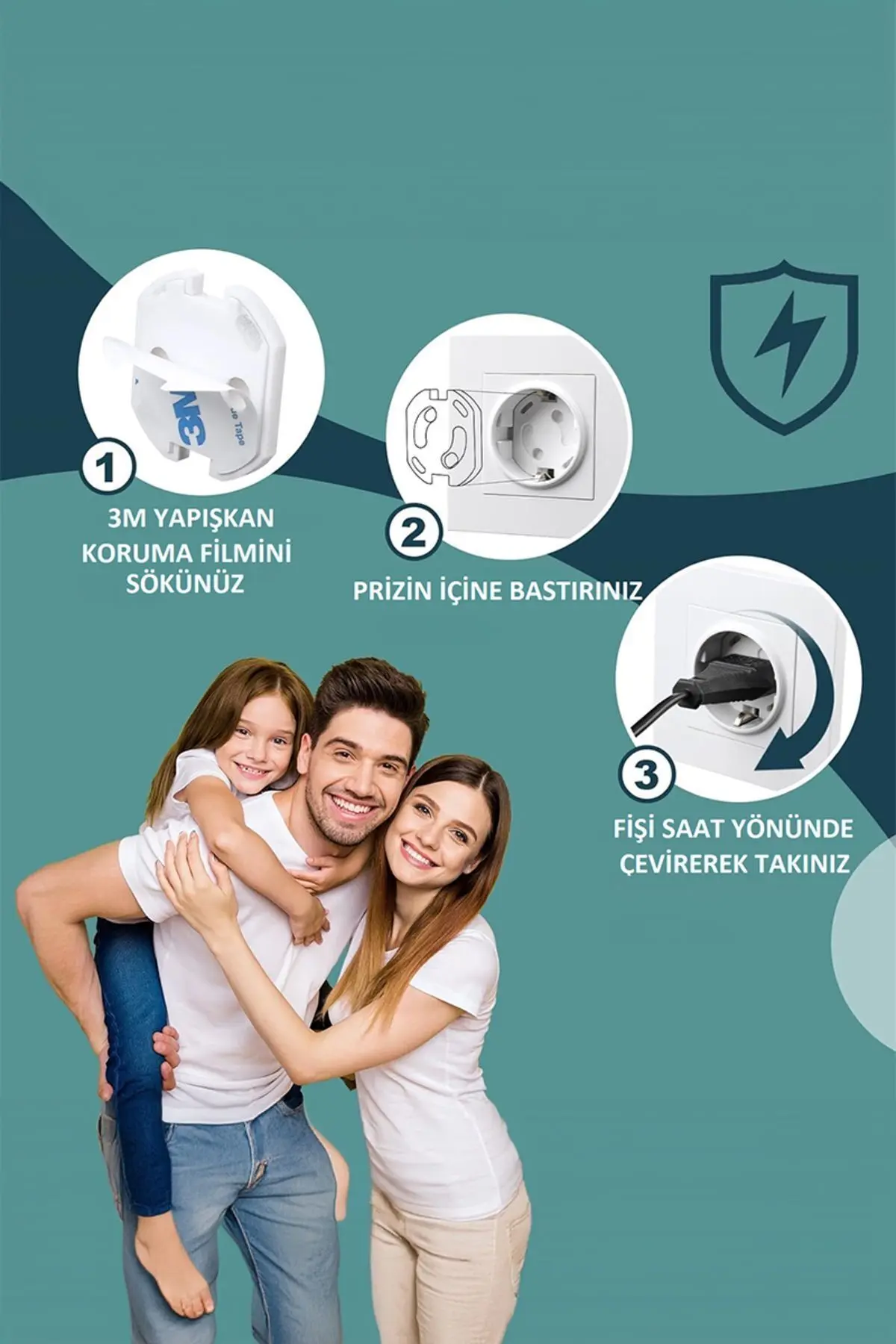 Otomatik Kapanır Bebek Priz Koruyucu Çocuk Güvenliği Ürünleri Elektrik Prizi Koruma Kapakları