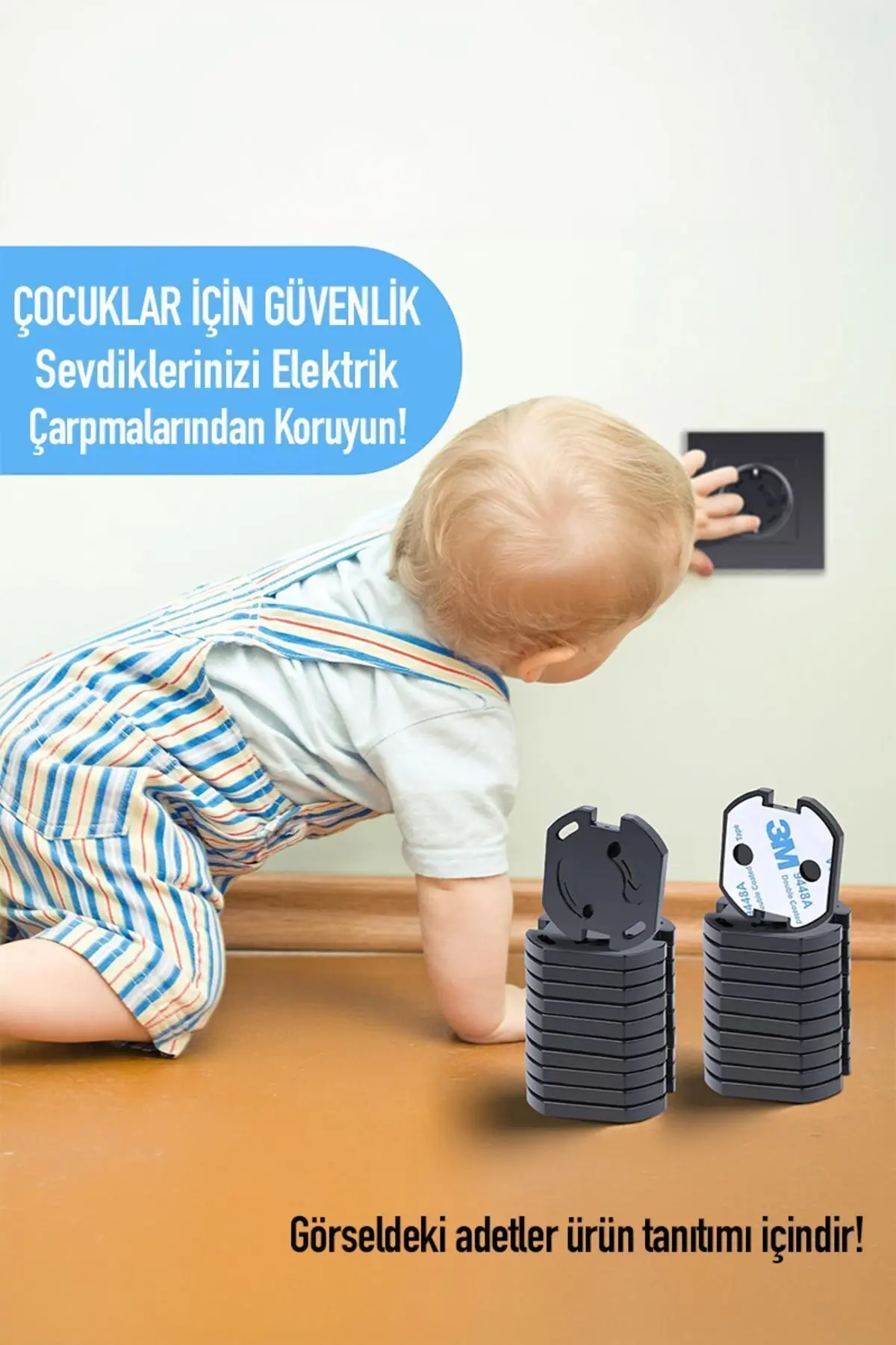 Otomatik Kapanan Bebek Priz Koruması Ev Için Çocuk Güvenlik Ürünleri Elektrik Prizi Koruma Kapağı