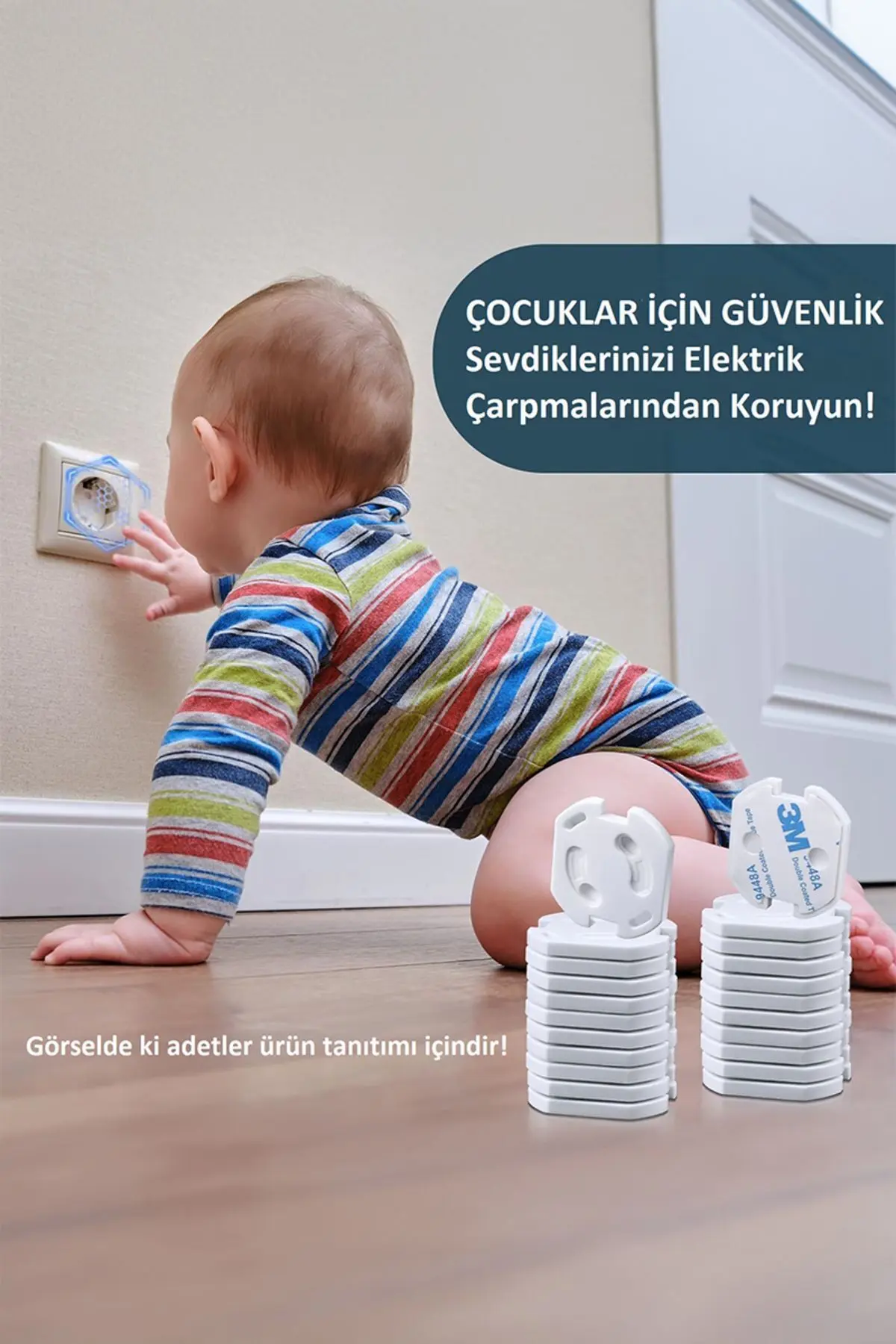 Otomatik Kapanır Bebek Priz Koruyucu Çocuk Güvenliği Ürünleri Elektrik Prizi Koruma Kapakları