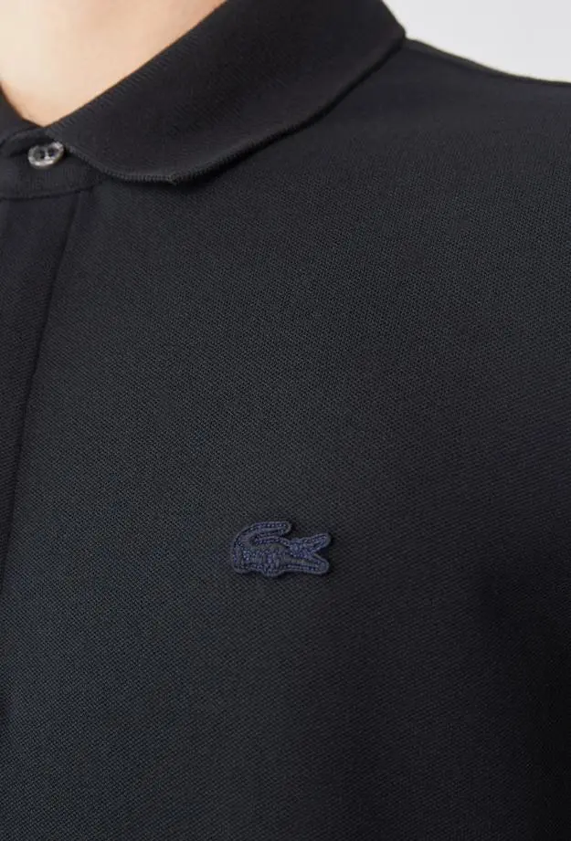 Lacoste Erkek Regular Fit Uzun Kollu Siyah Paris Polo
