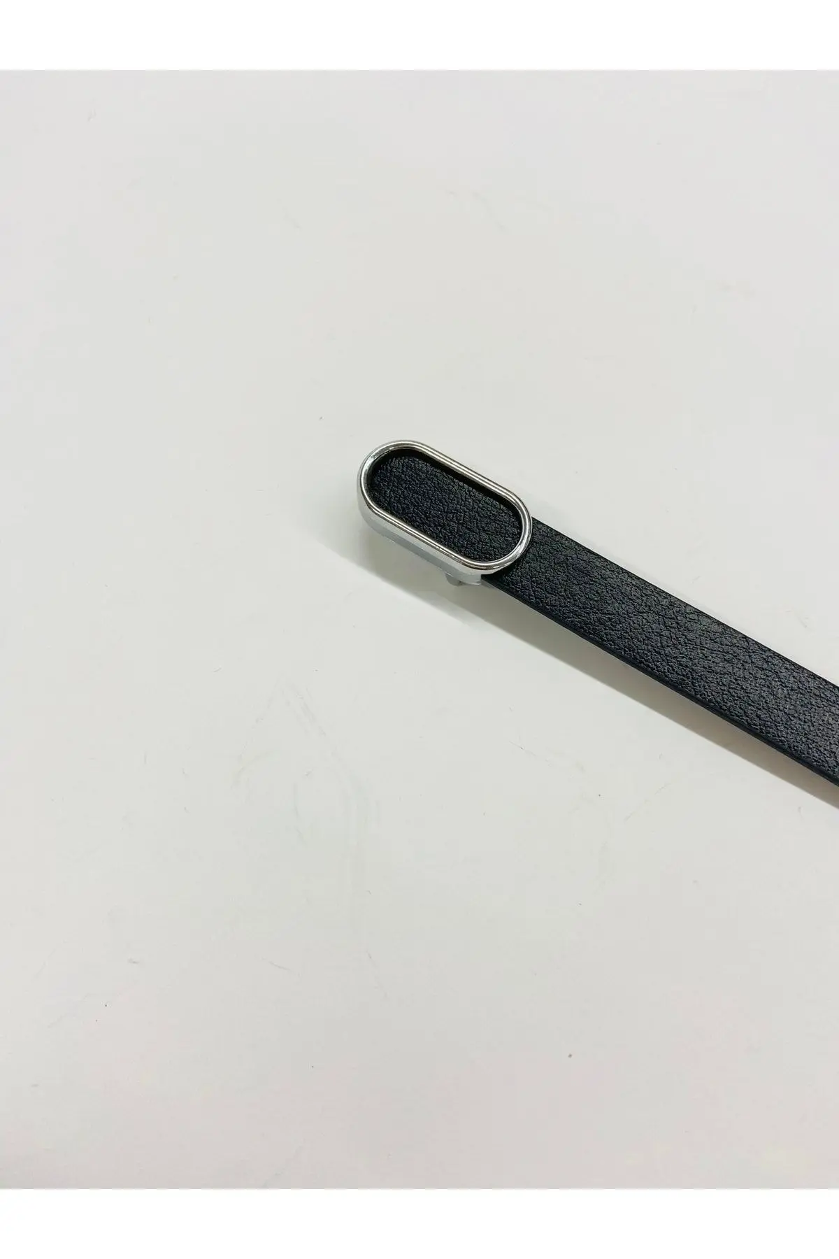 Ithal Oval Gümüş Tokalı Ince Kemer, Pantolon Kemeri, Gömlek Kemeri, Ceket Kemeri