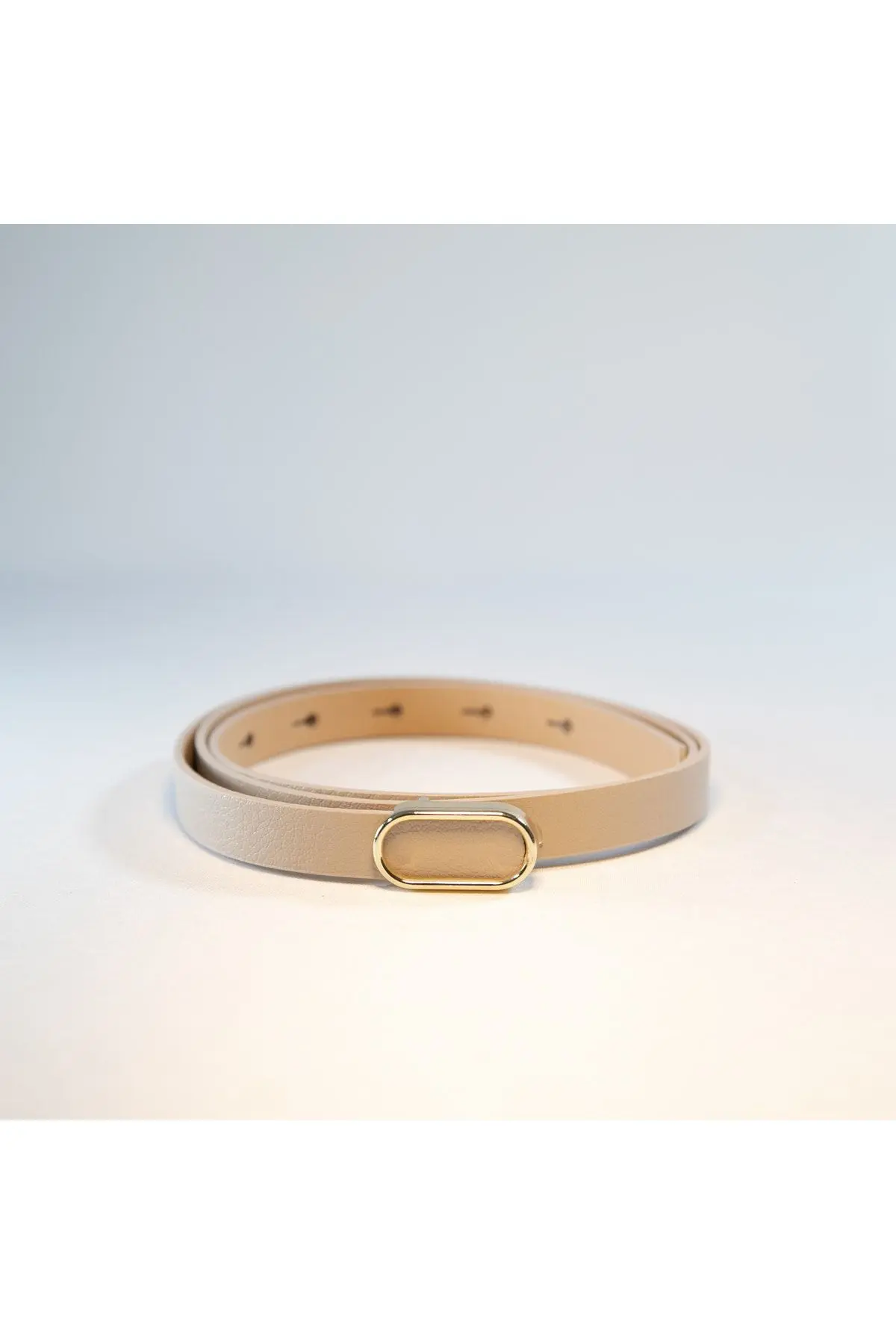 Ithal Oval Gold Tokalı Ince Kemer, Pantolon Kemeri, Gömlek Kemeri, Ceket Kemeri