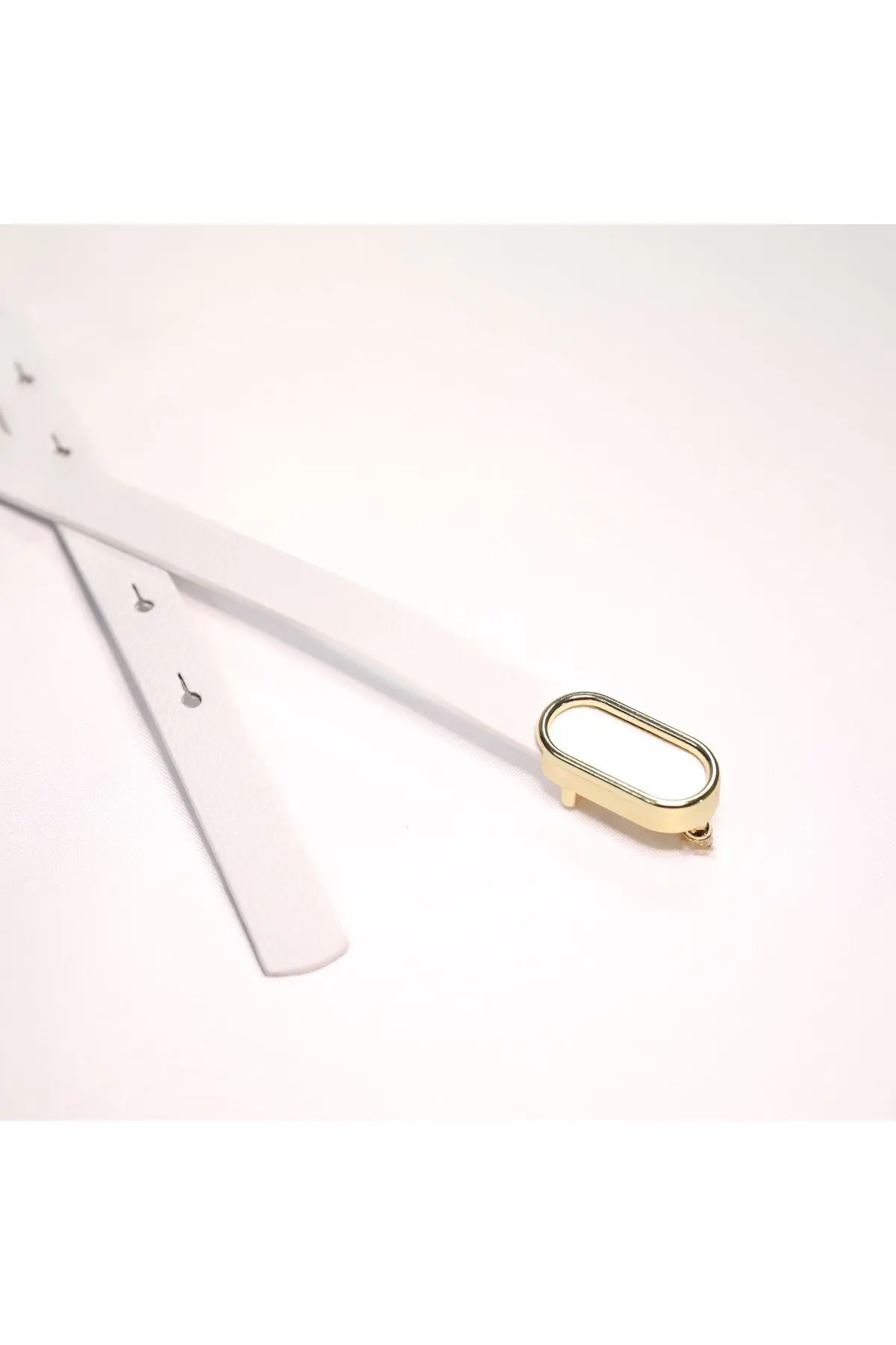 Ithal Oval Gold Tokalı Ince Kemer, Pantolon Kemeri, Gömlek Kemeri, Ceket Kemeri