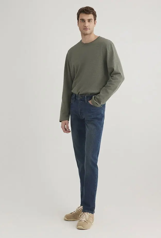 Mavi Marcus Gölgeli İndigo Mavisi Jean Pantolon 8835126869