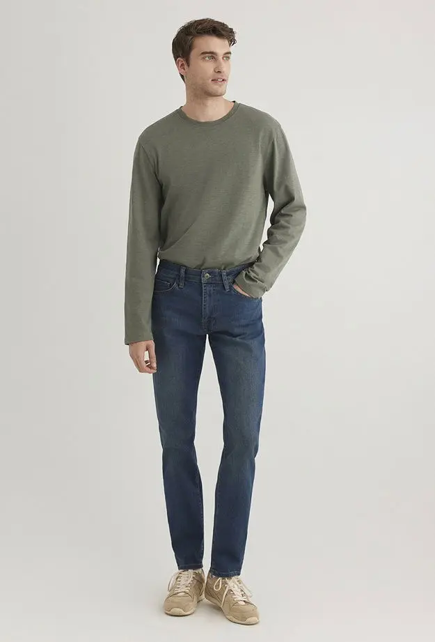 Mavi Marcus Gölgeli İndigo Mavisi Jean Pantolon 8835126869