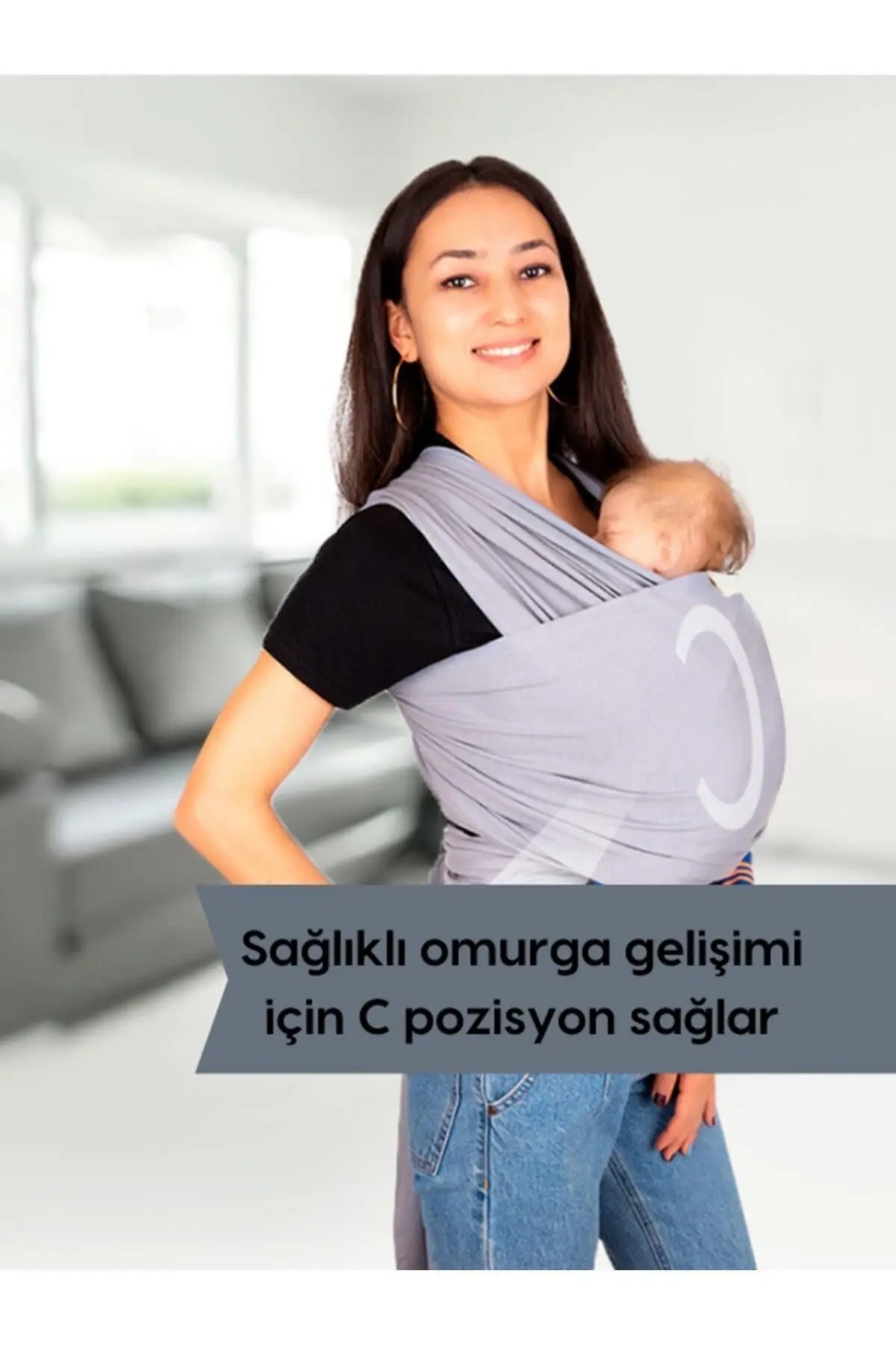 Bebek Sling Kanguru Esnek Wrap Sling Bebek Taşıma Şalı
