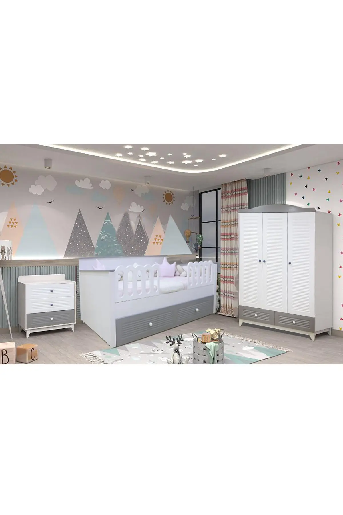 Magnum Full MDF Bebek Odası Takımı