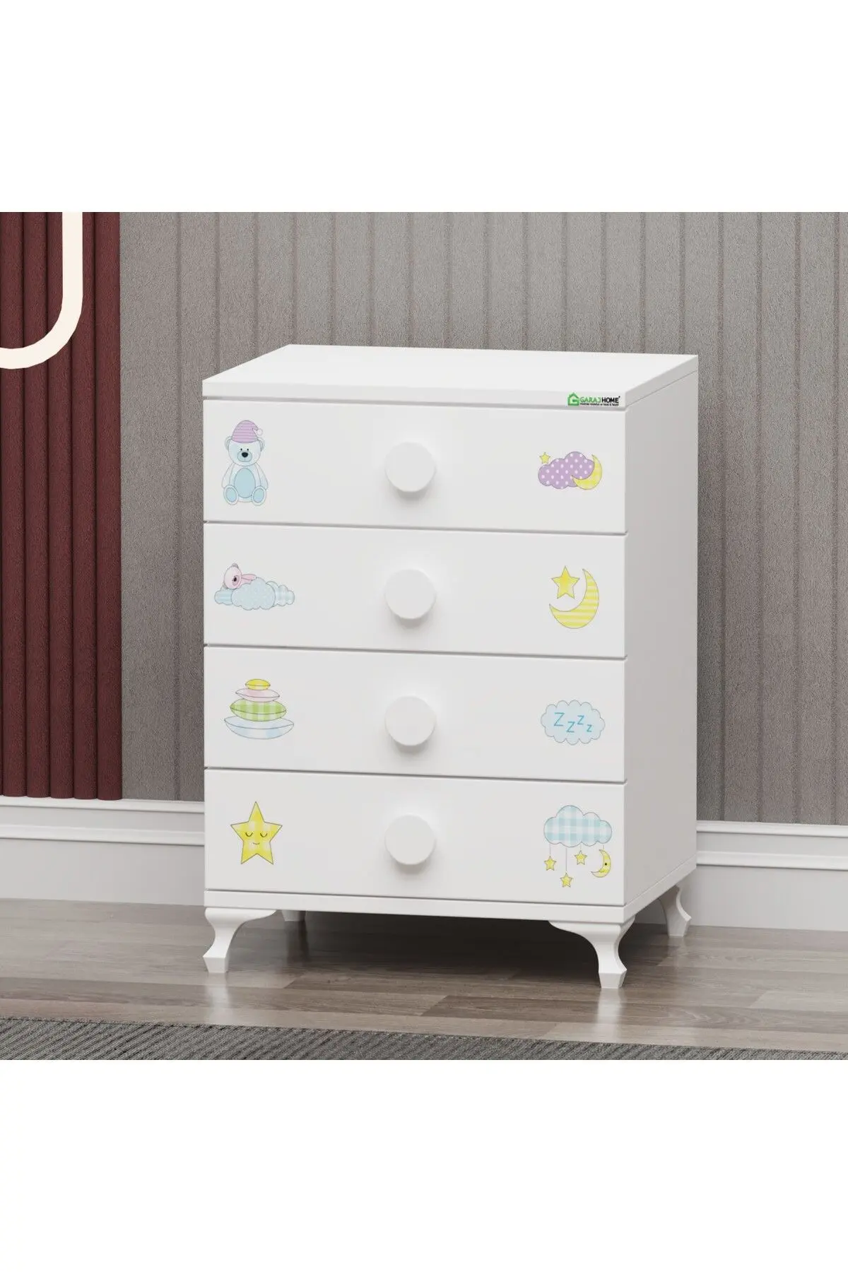 Elegant Yıldız 3 Bebek Odası Takımı Yatak Uykuseti - Uykucu