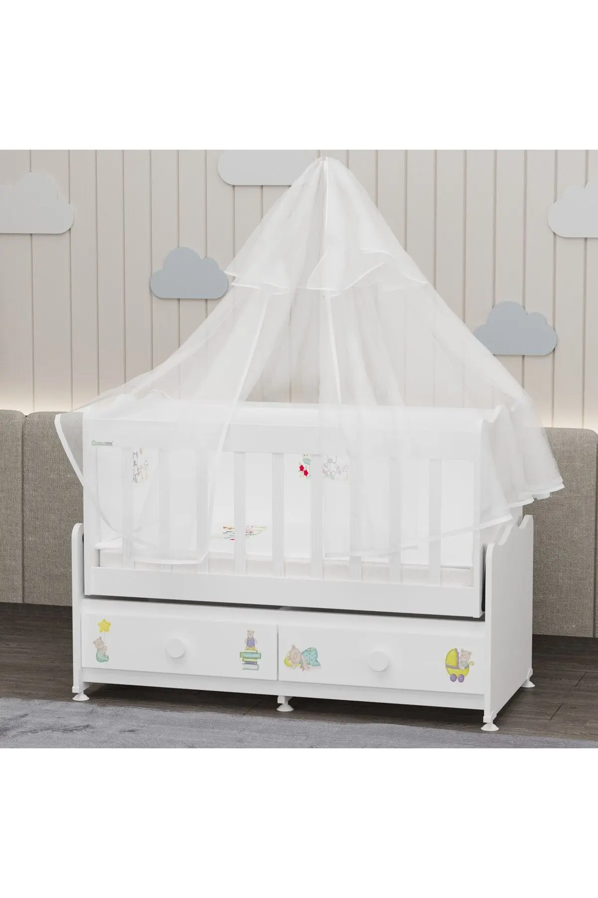 Elegant Yıldız 3 Bebek Odası Takımı Yatak Uykuseti - Uykucu
