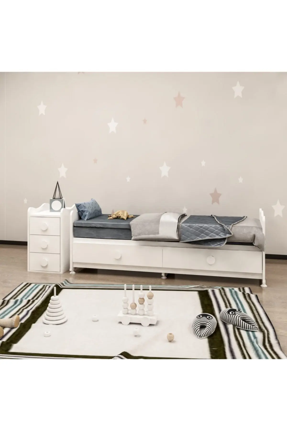 Melina Bebek Odası Takımı - Yatak Ve Uyku Seti Kombinli- Uykuseti Pembe