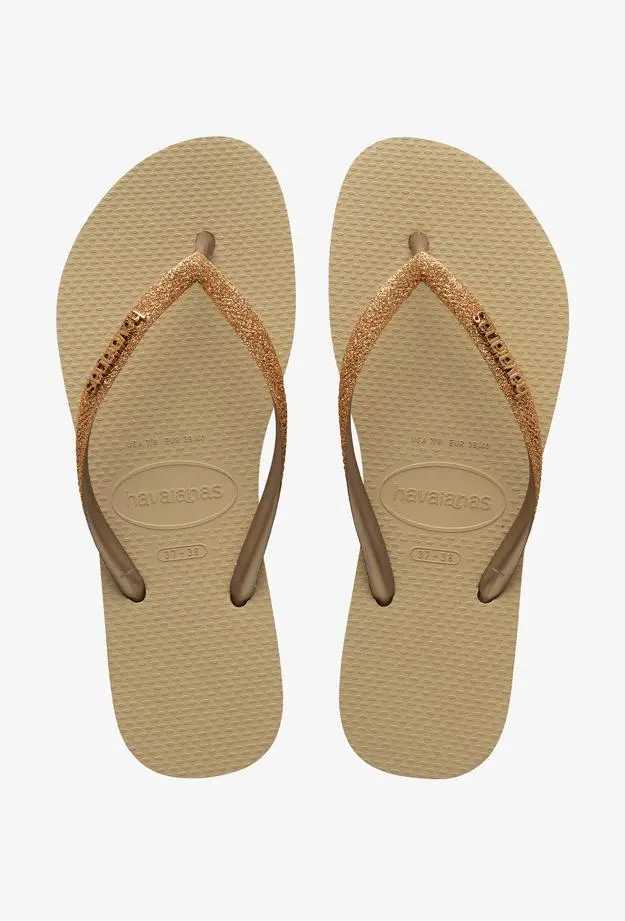 Havaianas Slim Glitter Kadın Altın Terlik