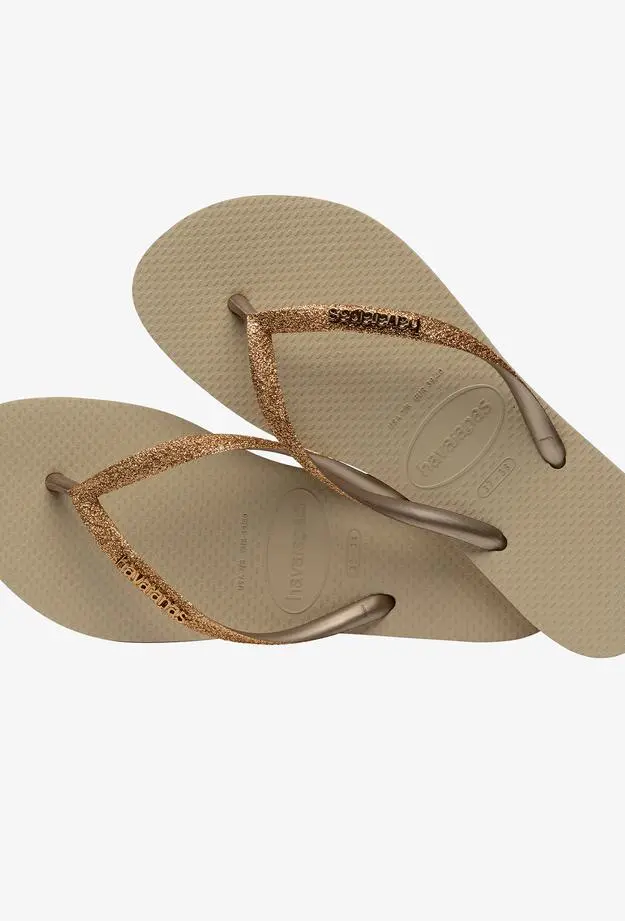 Havaianas Slim Glitter Kadın Altın Terlik