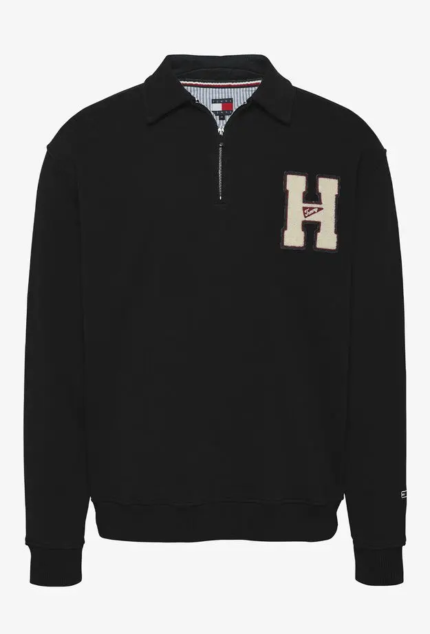 Tommy Hilfiger Erkek Siyah Sweatshirt