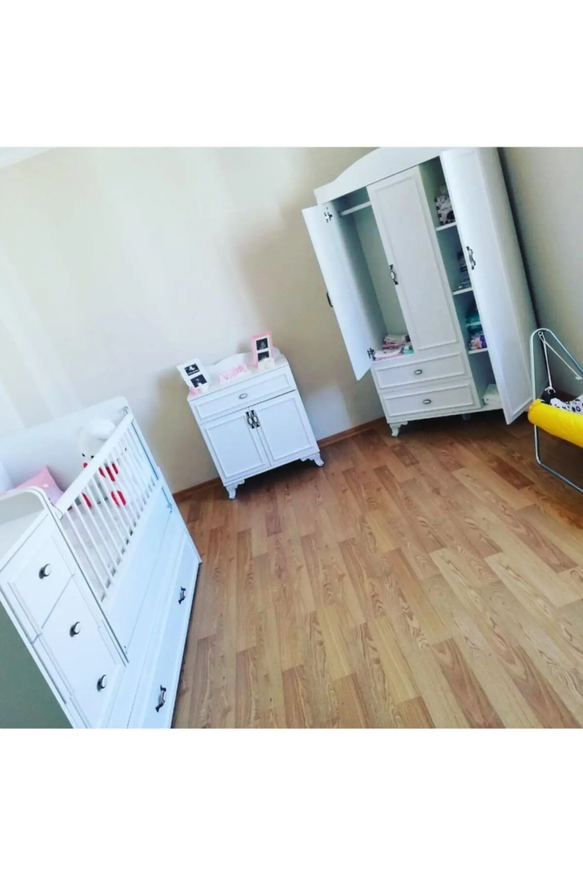 Lisa Büyüyebilen Bebek Odası Beyaz %100 Mdf