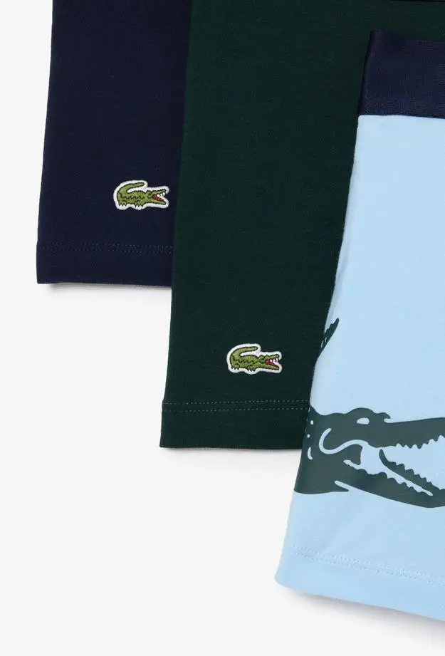 Lacoste Erkek 3'lü Renkli Boxer