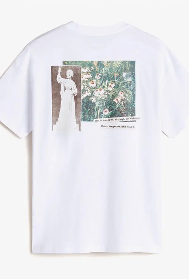 Vans Garden Oversized Ss Kadın Beyaz T-Shirt