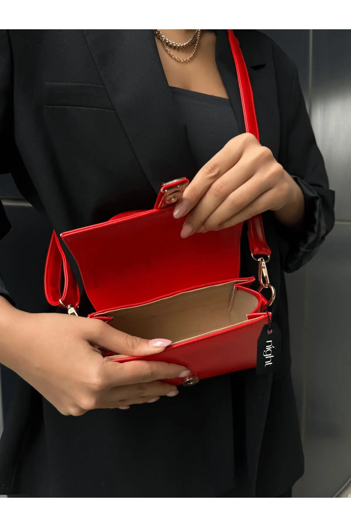 Paula Model Nar Çiçeği Kadın El Ve Omuz Çantası