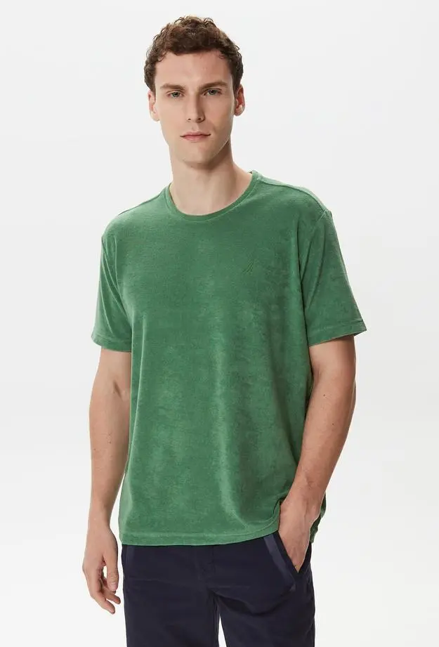 Nautica Nautica Erkek Yeşil Standart Fit T-Shirt