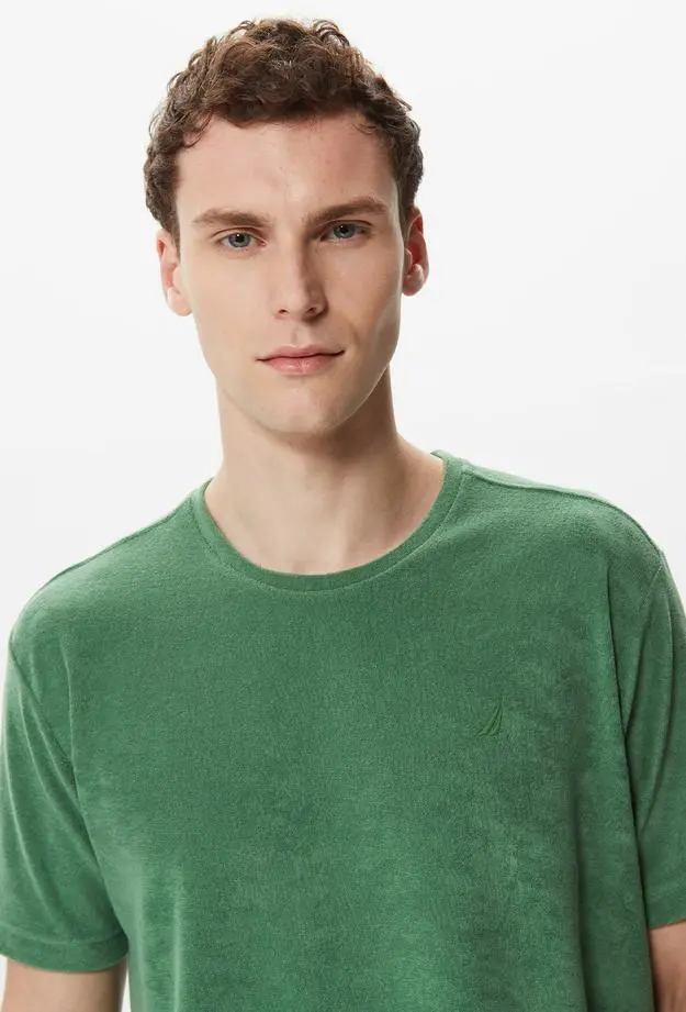 Nautica Erkek Yeşil Standart Fit T-Shirt