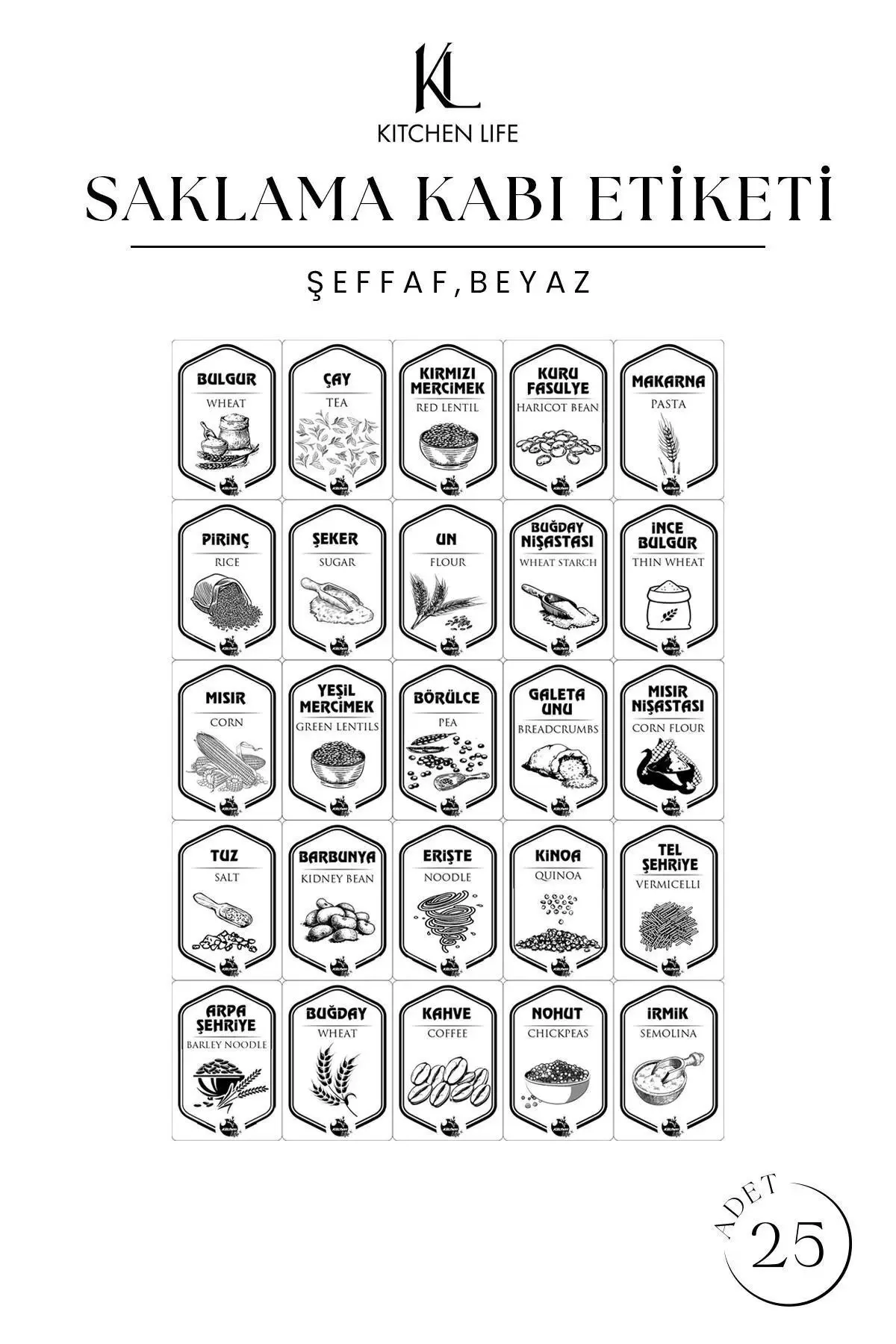 12'li Jumbo Boy Etiketli Square Kare Erzak Saklama Kabı Seti 1750 ml - Sert Kapak